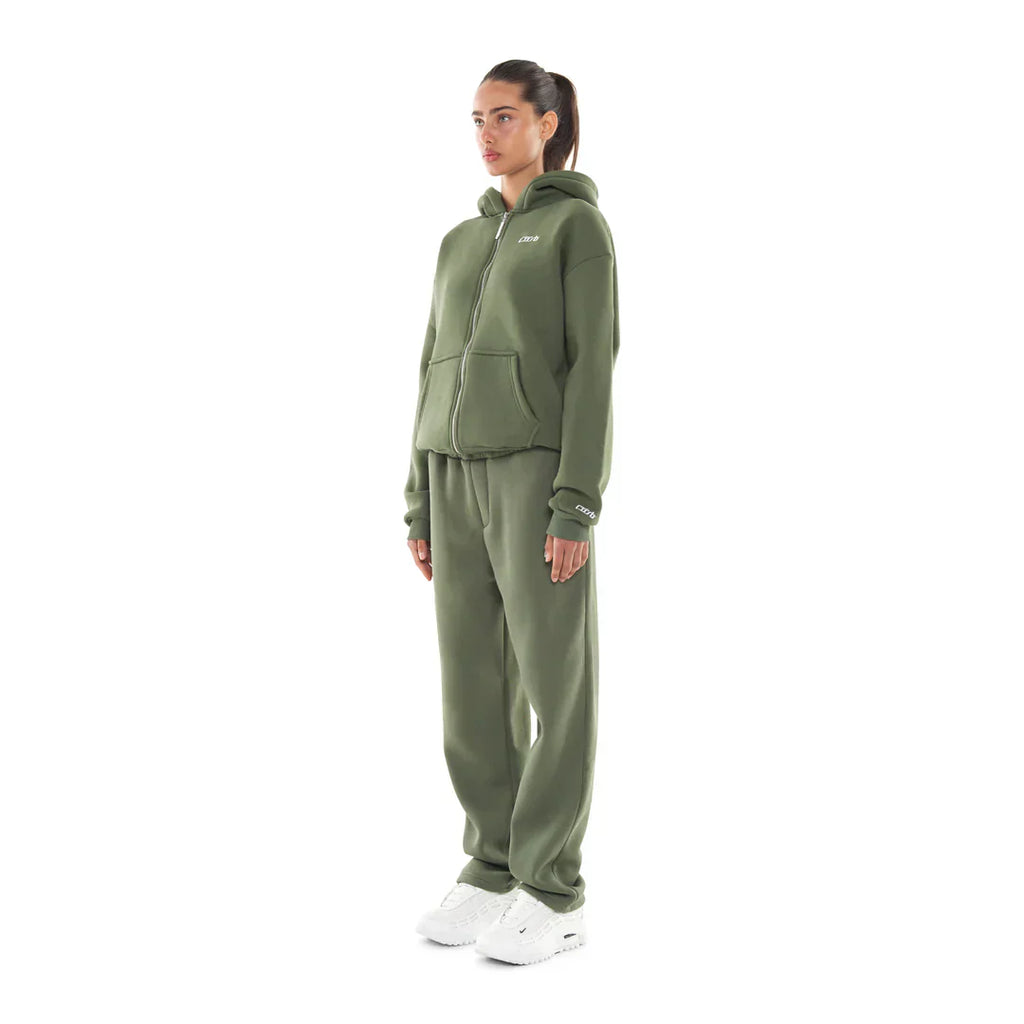 OPEN LEG JOGGER BRONZE GREEN