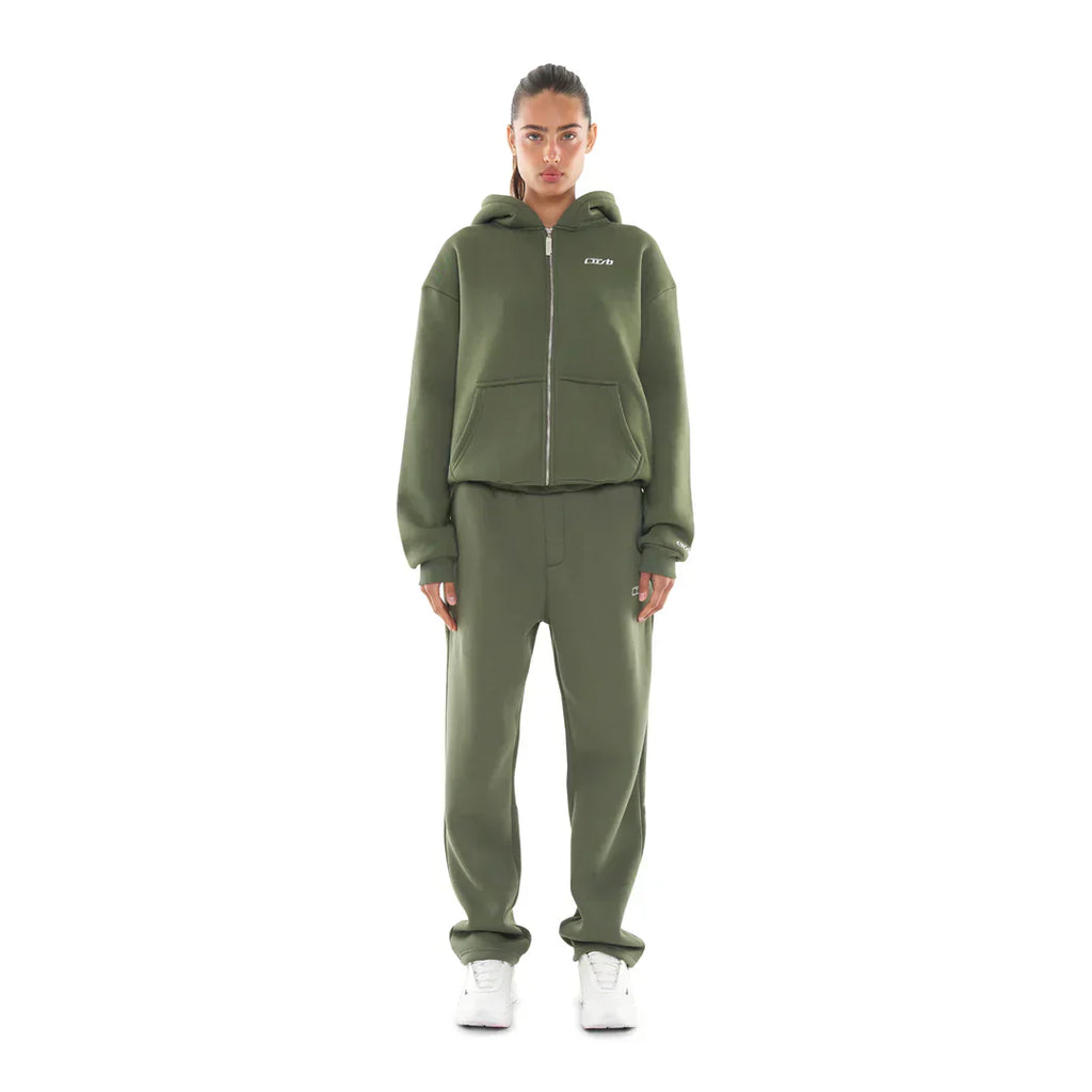 OPEN LEG JOGGER BRONZE GREEN