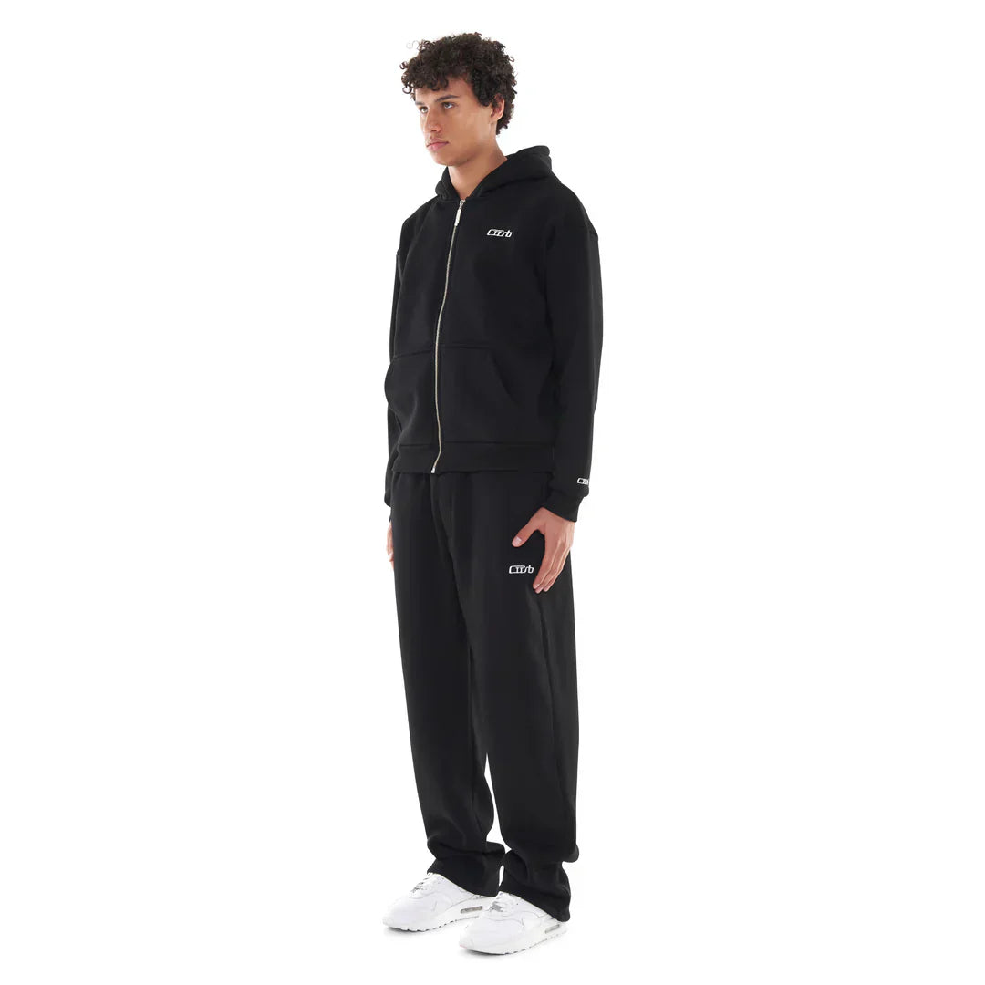 OPEN LEG JOGGER BLACK